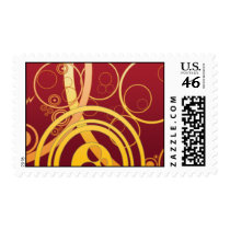 yellow red circles Postage postage by webunicorn yellow red circles Postage postage