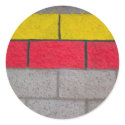 yellow red gray stickers