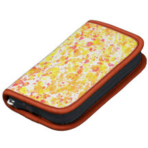 Yellow & Red Inky Splashes Pattern Organizers