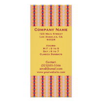 yellow red ribbons rack cards by DonnaGraysonAbstract yellow red ribbons rack cards