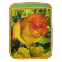 Yellow Red Rose iPad Sleeve