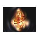 Yellow red shine postcards