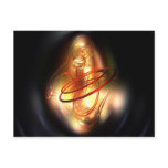 Yellow red shine postcards