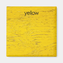 Yellow Refrigerator Magnet