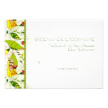 Yellow Retro Abstract Floral Collage-RSVP invitations