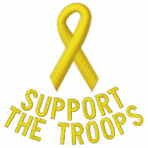 Yellow Ribbon Add Your Own Text embroidered shirts