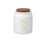 Yellow Ribbon Candy Jar