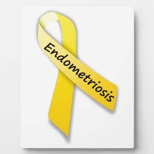Yellow Ribbon for Endometriosis Photo Plaques Zazzle