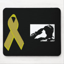 Yellow Ribbon mousepads