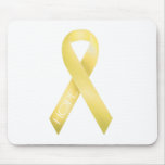 Yellow Ribbon Mouse Pad