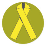 Yellow Ribbon Products and Apparel Round Stickers