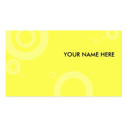 yellow rings business card (back side)