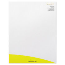 Yellow Rolling Hill Letterhead