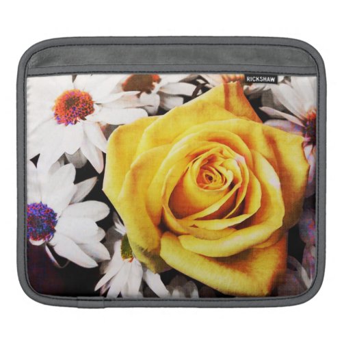 yellow rose and daisies ipad sleeve rickshaw_sleeve