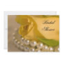 Yellow Rose and Pearls Bridal Shower Invitations