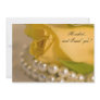 Yellow Rose and Pearls Engagement Party Invitation