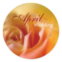 Yellow Rose • April Wedding Sticker