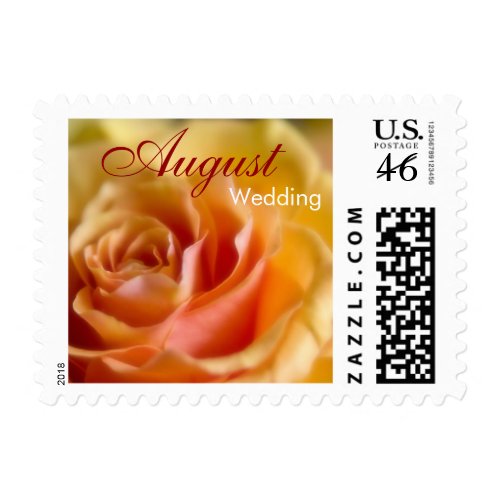 Yellow Rose • August Wedding Stamp stamp