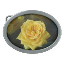 Yellow rose belt buckles