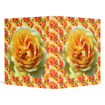Yellow Rose Bloom 1" Art Binder