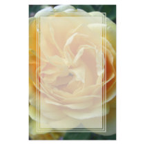 Yellow Rose Bloom Blank Stationery by wingedturtle Yellow Rose Bloom Blank Stationery