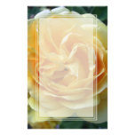 Yellow Rose Bloom Blank Stationery