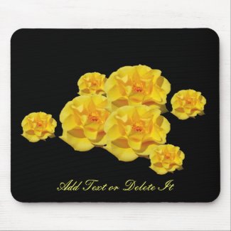 Yellow Rose Blooms mousepad