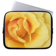 Yellow Rose Blossom Electronics Bag Laptop Sleeve