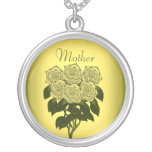 Yellow Rose Bouquet (Mothers Day) Personalized Necklace