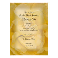 Yellow Rose Bridal Shower Invitation