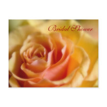 Yellow Rose • Bridal Shower Postcard