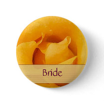 Yellow Rose Bride Button by perfectpostage Yellow Rose Bride Button