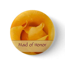 Yellow Rose Bride Maid of Honor buttons by perfectpostage Yellow Rose Bride Maid of Honor buttons