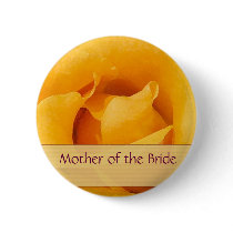 Yellow Rose Bride Mother of the Bride buttons by perfectpostage Yellow Rose Bride Mother of the Bride buttons