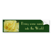 Yellow Rose bumper stickers by SuanSilverTree Yellow Rose bumper stickers