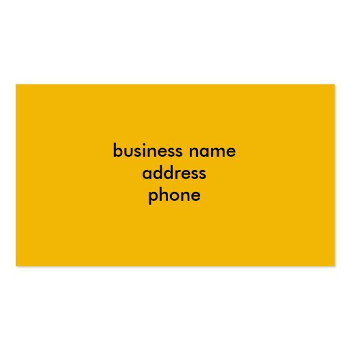 yellow rose business card (back side)