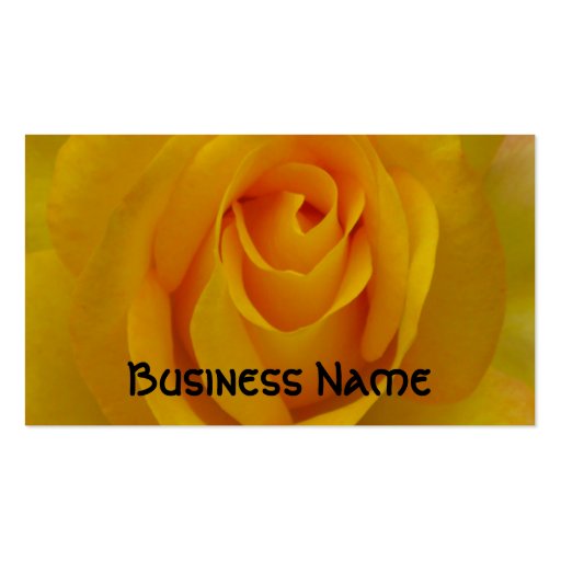 Yellow Rose Business Card (front side)