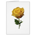 Yellow Rose card