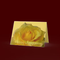 Yellow Rose Card Flowers Custom Greeting Cards cards