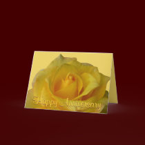Yellow Rose Card Flowers Custom Greeting Cards cards