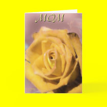 Yellow Rose Card For Mothers Day!
