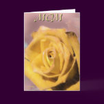 Yellow Rose Card For Mothers Day!