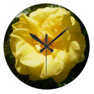 Yellow Rose Clock