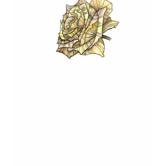 Yellow Rose Drawing T-Shirt shirt