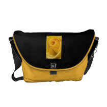 Yellow Rose Flower Courier Bags