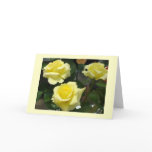 Yellow Rose Greeting Card