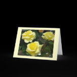 Yellow Rose Greeting Card