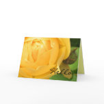 Yellow Rose Hello Card