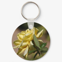 Yellow rose keychains