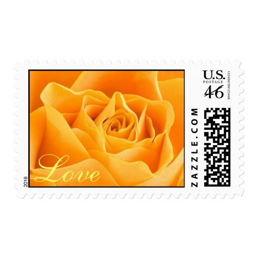 Yellow Rose Love stamp